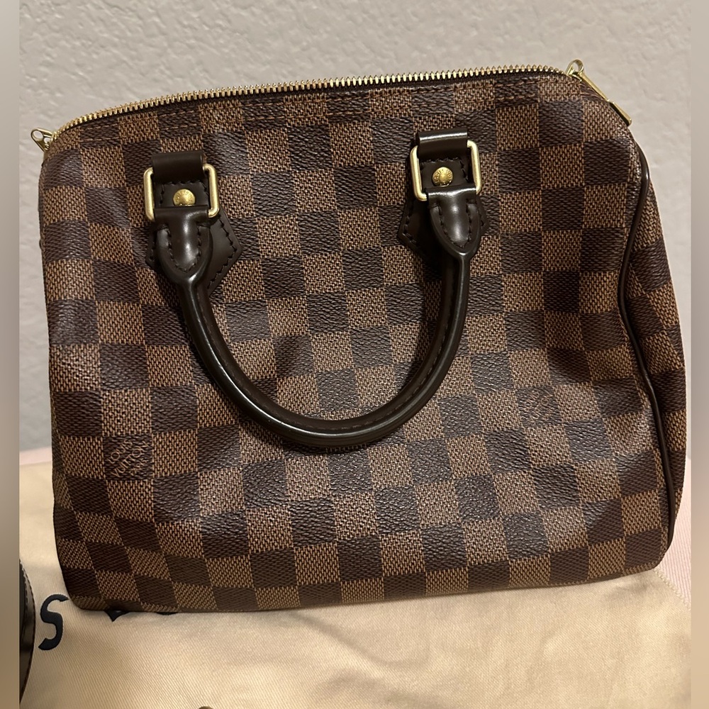 Louis Vuitton Speedy Bandouliere 25 Damier Ebene